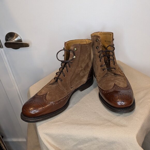 Bowen Equestrian Oxford Style Lace-Up Leather Boots - sz 7.5 - Picture 14 of 16